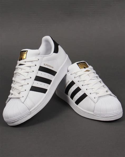 superstar adidas black and white cheap